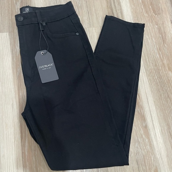 Just Black Dark Denim Pants - Picture 2 of 5